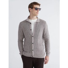 LC Waikiki Southblue Bej Polo Yaka Erkek Triko Hırka