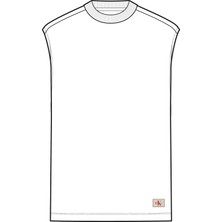 Calvin Klein Calvın Kleın Erkek Marka Logolu Günlük Kullanıma Uygun Beyaz T-Shirt LV04RF273G Yaf