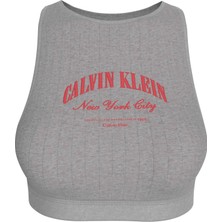 Calvin Klein Calvın Kleın Kadın Marka Logolu Günlük Kullanıma Uygun Gri Sütyen LV00QF8707 P7A