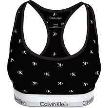 Calvin Klein Calvın Kleın Kadın Marka Logolu Günlük Kullanıma Uygun Siyah-Beyaz  Logolu Sütyen LV00QF8493 Pcs