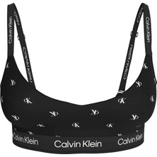 Calvin Klein Calvın Kleın Kadın Marka Logolu Günlük Kullanıma Uygun Siyah-Beyaz  Logolu Sütyen LV00QF8504 Pcs