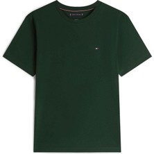 Tommy Hilfiger Tommy Hılfıger Erkek Marka Logolu Günlük Kullanıma Uygun Yeşil T-Shirt MW0MW39995 Mbn