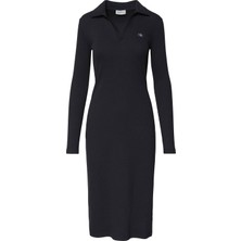 Calvin Klein Calvın Kleın Kadın Marka Logolu Günlük Kullanıma Uygun Siyah Elbise LV047E202G Ub1
