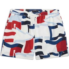 Tommy Hilfiger Tommy Hılfıger Erkek  Beyaz Deniz Şortu UM0UM03491 01W