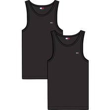 Tommy Hilfiger Tommy Hılfıger Erkek Marka Logolu Günlük Kullanıma Uygun Lacivert-Beyaz T-Shirt DM0DM20769 0xn