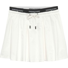 Tommy Hilfiger Tommy Hılfıger Kadın Marka Logolu Günlük Kullanıma Uygun Beyaz1 Etek DW0DW22299 Ybl