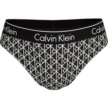 Calvin Klein Calvın Kleın Kadın Marka Logolu Elastik Bel Bantlı Siyah-Beyaz Bikini Altı LV00Q61132 32N
