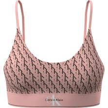 Calvin Klein Calvın Kleın Kadın Marka Logolu Günlük Kullanıma Uygun Pembe Sütyen LV00QF8814 2y3