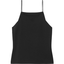 Calvin Klein Calvın Kleın Kadın Marka Logolu Günlük Kullanıma Uygun Siyah Atlet LV044F206G Ub1