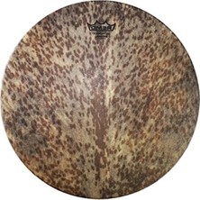 Calperia Doğal Deri Djembe 14" - Kahverengi Desenli