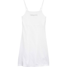 Tommy Hilfiger Tommy Hılfıger Kadın Marka Logolu Günlük Kullanıma Uygun Beyaz1 Elbise DW0DW22338 Ybl