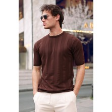 Aziso Erkek Bisiklet Yaka T-Shirt