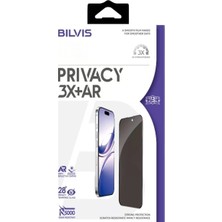 Akinco Iphone 16 Pro Max Bilvis 3x Ar Hayalet Cam Ekran Koruyucu - Siyah
