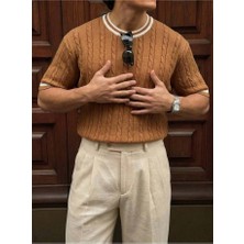 Elku Moda Erkek Oversize Bisiklet Yaka T-Shirt %100 Pamuklu Basic Geniş Kalıp Drop Shoulder Tişört