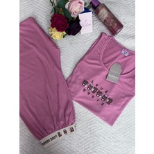 Boyraz Kadın Yazlık Pijama Takımı Kalın Askılı