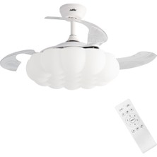 Dlc Group Dlc Ponıente LED Açılır Kapanır Gizli Kanat Tavan Vantilatörü 107CM Beyaz