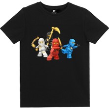 EZ Design Ninjago Özel Baskılı Tasarım Çocuk T-Shirt