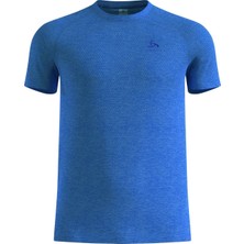 Odlo T- Crew Neck Essential Seamless Erkek Mavi Koşu Tişört