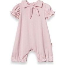 BabyCosy Organic Wear Bebek Şort Kollu Tulum, %100 Organik Pamuk, Bebek ve Yenidoğan Serisi - CSYR4553