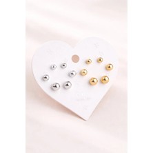 MentorAly Kadın Çoklu Küpe Seti | Minimal Taşlı & Figürlü Küpe Seti | Günlük & Kombin Küpe