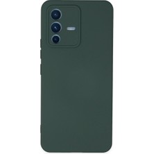 WebMediCode Vivo V23 5g Kılıf Nano Içi Kadife  - Koyu Yeşil