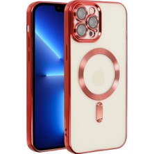 Decostyle  Iphone 13 Pro Kılıf Kross Magneticsafe Kapak - Kırmızı