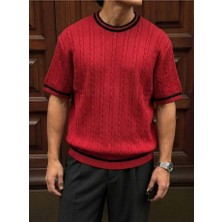 Elku Moda Erkek Oversize Bisiklet Yaka T-Shirt %100 Pamuklu Basic Geniş Kalıp Drop Shoulder Tişört