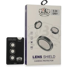 Akinco Samsung Galaxy S24 Bilvis Titan Kamera Lens - Titan Gri