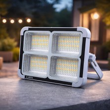 Cata CT-4698 200W Solar LED Projektör | Şarjlı, 3 Renk Modu, Dimmerli, IP65 Dış Mekan Aydınlatma