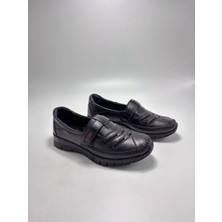 De Scario De Scarıo 1261 Sıyah Derı Kadın  Ayakkabı