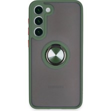 WebMediCode  Galaxy S23 Plus Kılıf Montreal Yüzüklü  Kapak - Yeşil