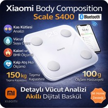 Xiaomi Body Composition Scale S400 Dijital Baskül + Dijital Mutfak Tartısı Hediye