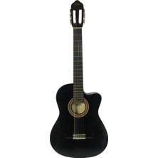 Valencia VC104TCVTBK Elektro Klasik Gitar 4/4 Siyah Sap Çelikli
