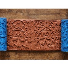 Atölye Dekupaj Model 136 - Deboss & Emboss İkili Set - Polimer Kil Seramik Çamuru Doku Oklavası