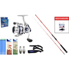 Daiwa New Sensor Boat Squid 1.80M 30-150GR&OKUMA ARIA-6000A Painting Silver 1bb Tekne Seti
