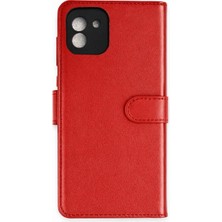 WebMediCode  Galaxy A03 Kılıf Trend S Plus Kapaklı Kılıf - Kırmızı