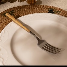 Bambum Spartan Steak Çatalı - Açık Kahverengi / Gri - 20 cm