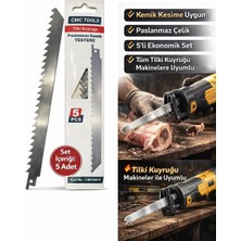 Cmc Tools Tilki Kuyruğu Kemik Testere Ucu 5'li Set Paslanmaz - Kurban Kemik Kesim Testeresi