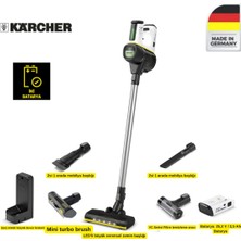 Karcher Ignature Line Şarjlı Dikey Süpürge | 25.2V Güç, Toz Sensörü, Çift Batarya, Mini Turbo Başlık, Hepa Filtre, LED Başlık, Kablosuz Süpürge