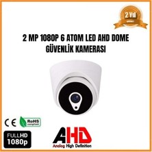 River World Dome Güvenlik Kamerası 6 Atom LED Ahd 1080P 2mp