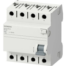 Siemens Siemens,a Tipi Kaçak Akım Koruma Rölesi 40A; 400V;30MA,5SV5344-6