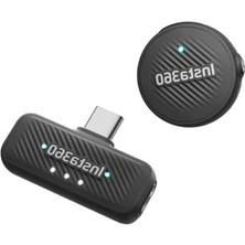 Calperia Kablosuz Mikrofon Seti, 300 M Menzil ve Usb-C ile Kullanım Kolaylığı