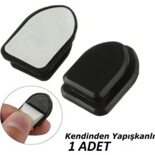 PremiumPort Pratik Kendinden Yapışkanlı Askı, Çok Amaçlı ve Siyah Renkli, 1 Adet