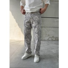 Difransel Jeans Desenli Baggy Jean Rahat Kesim Pantolon