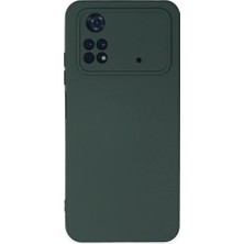 WebMediCode  Po M4 Pro 4g Kılıf Nano Içi Kadife  - Koyu Yeşil