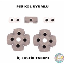 Pop Konsol Playstation 5 V1 Kol İç Lastik Takımı 5 Parça Silikon PS5 Versiyon 1 Kol Tamir PS5 Yedek Parça