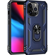 Decostyle  Iphone 13 Pro Kılıf Sofya Yüzüklü  Kapak - Lacivert