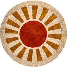 Evidea Soft Sonne Tufting Banyo Paspası - Ekru - 90X90 cm