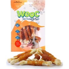 Wooc 80 gr Tavuk Sargılı Kalsiyum Kemikli Köpek Ödül Maması Sağlıklı ve Lezzetli Ödül