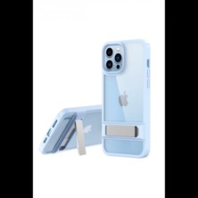 Pileli Store Newface iPhone 13 Pro Max Kılıf Rolet Stand Kapak - Sierra Blue